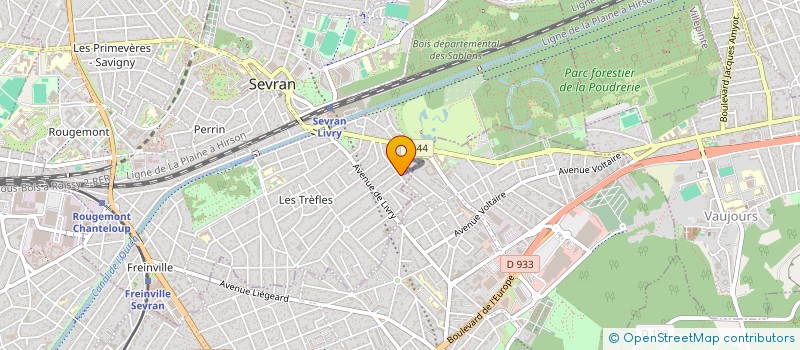 localisation de l'entreprise SCI D.A.S.  SEVRAN