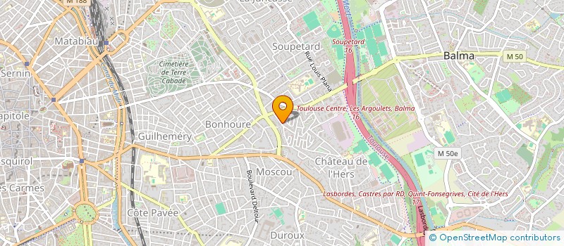 localisation de l'entreprise SCI D A T 31 à TOULOUSE