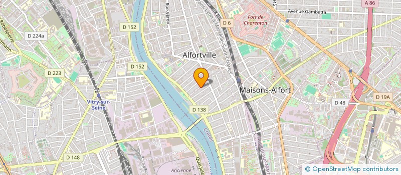 localisation de l'entreprise SCI D.A.T. IMMO à ALFORTVILLE