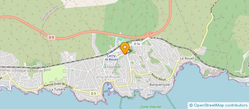 localisation de l'entreprise SCI D.A.Y  CARRY-LE-ROUET