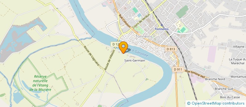 localisation de l'entreprise SCI D ABBADIA  TONNEINS