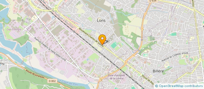 localisation de l'entreprise SCI D'ABERE à LONS