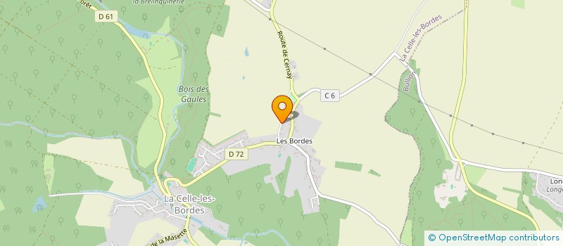 localisation de l'entreprise SCI D'ABLIS  LA CELLE-LES-BORDES