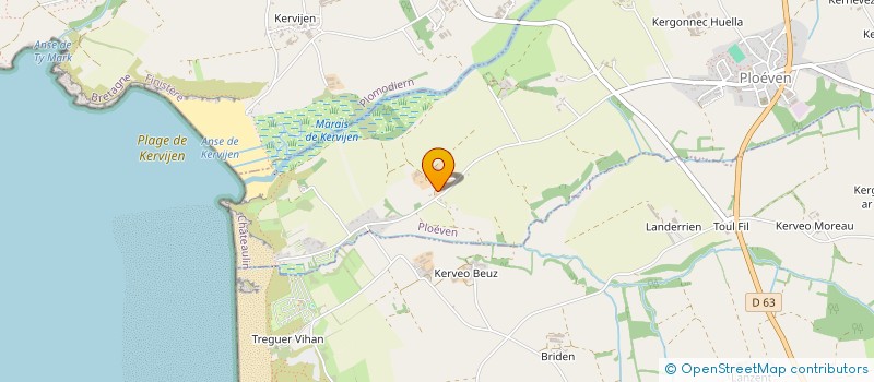 localisation de l'entreprise SCI D'AGALON  PLOEVEN