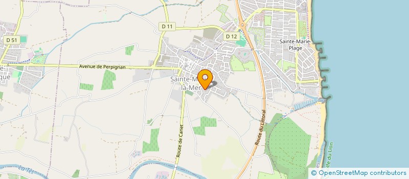 localisation de l'entreprise SCI D AGORA  SAINTE-MARIE-LA-MER