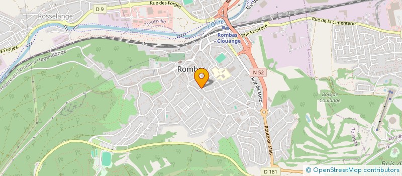 localisation de l'entreprise SCI D'AGOSTINO  ROMBAS