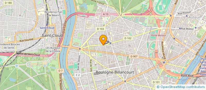 localisation de l'entreprise SCI D AGUESSEAU à BOULOGNE-BILLANCOURT