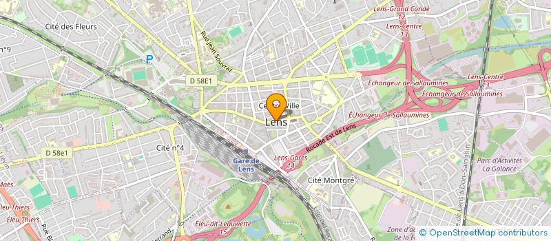 localisation de l'entreprise SCI D'AGUESSEAU  LENS