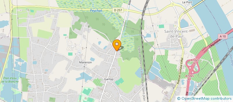 localisation de l'entreprise SCI D'AILLABAU  AMBARES-ET-LAGRAVE