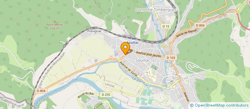 localisation de l'entreprise SCI D'AILLAN  SOUILLAC