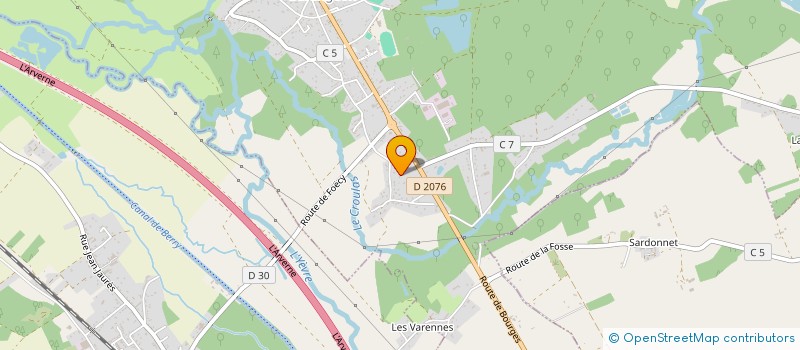 localisation de l'entreprise SCI D'AINSET  VIGNOUX-SUR-BARANGEON