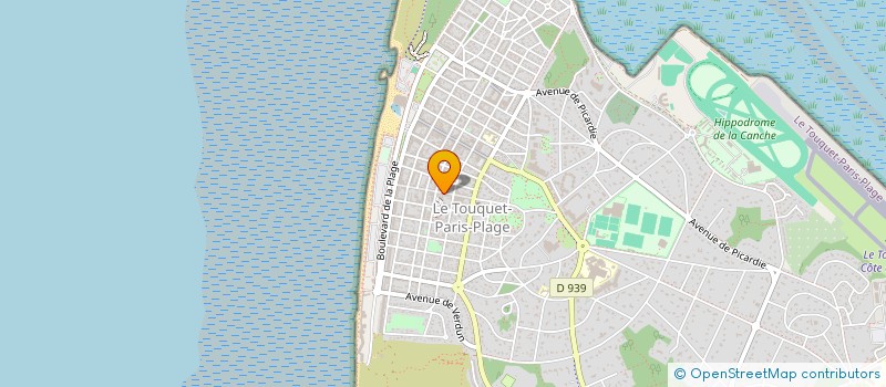 localisation de l'entreprise SCI D AIRAIN à LE TOUQUET-PARIS-PLAGE