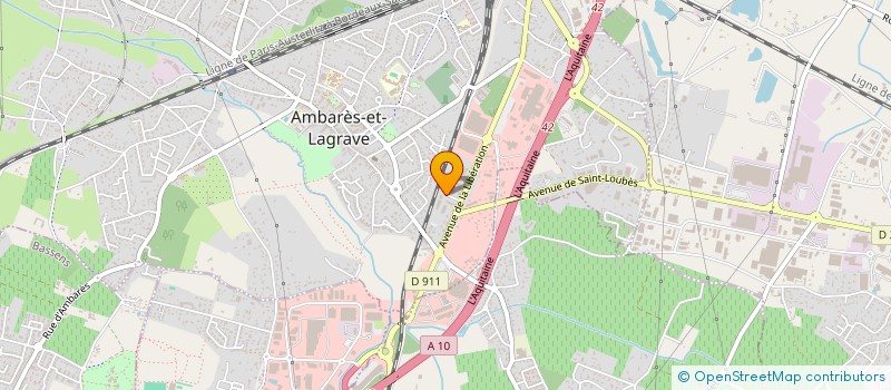 localisation de l'entreprise SCI D'ALBAN LCT  SAINT-VINCENT-DE-PAUL