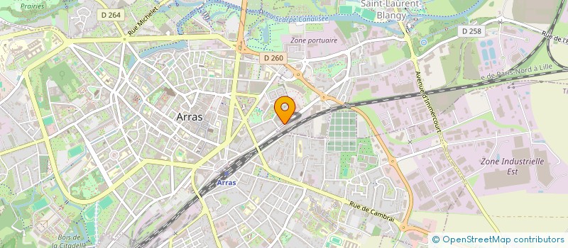 localisation de l'entreprise SCI D'ALBANO à ARRAS