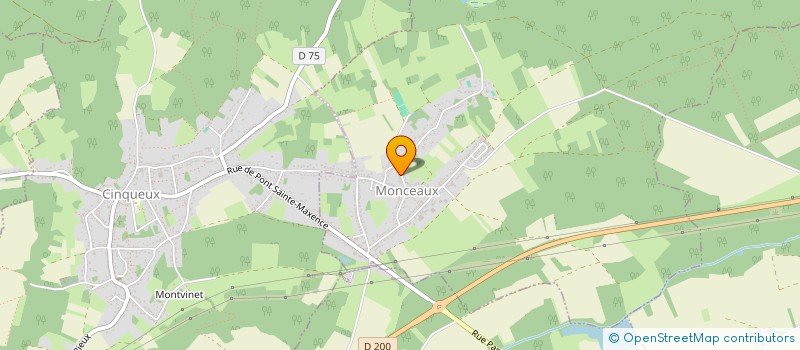 localisation de l'entreprise SCI D'ALBATEAU  MONCEAUX