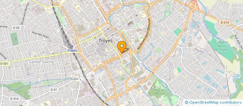 localisation de l'entreprise SCI D'ALBI à TROYES