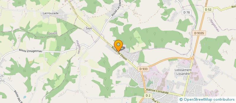 localisation de l'entreprise SCI D ALBRET  HAGETMAU