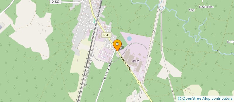 localisation de l'entreprise SCI D ALBRET  RION-DES-LANDES