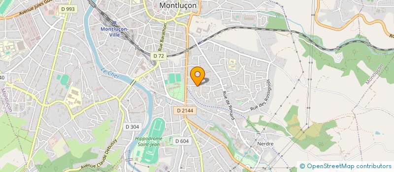 localisation de l'entreprise SCI D'ALEMBERT à MONTLUCON