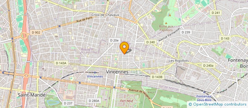 localisation de l'entreprise SCI D'ALEMBERT à VINCENNES