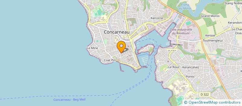 localisation de l'entreprise SCI D ALETH  CONCARNEAU