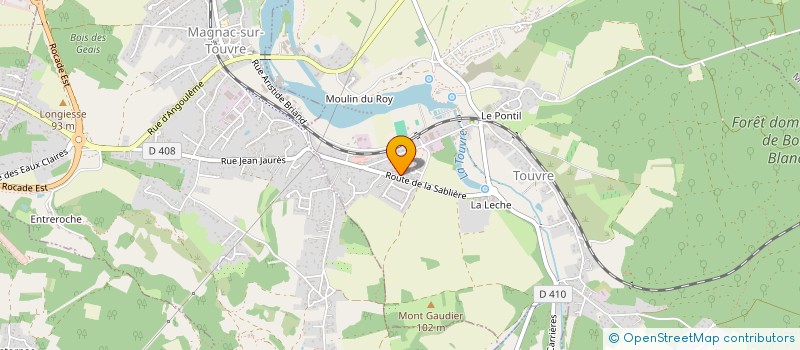 localisation de l'entreprise SCI D'ALIENOR  TOUVRE