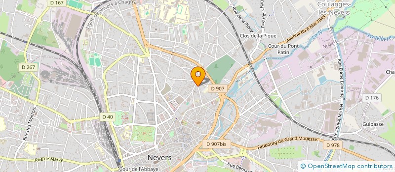 localisation de l'entreprise SCI D ALLIGNY à NEVERS