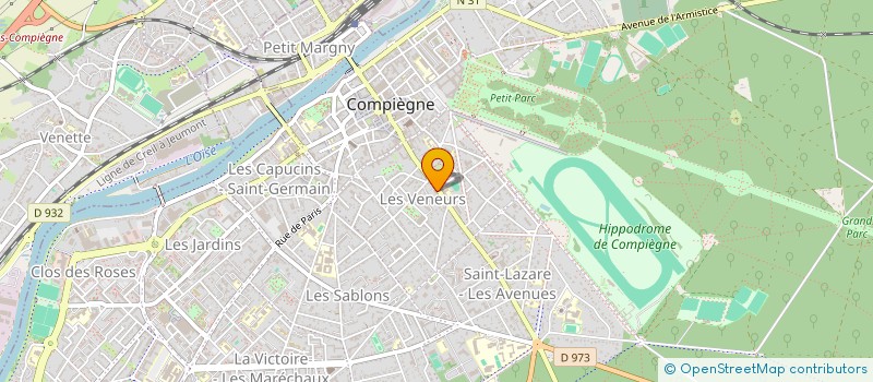 localisation de l'entreprise SCI D'ALLOGNE  COMPIEGNE