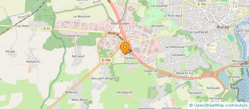 localisation de l'entreprise SCI D'ALRE à AURAY