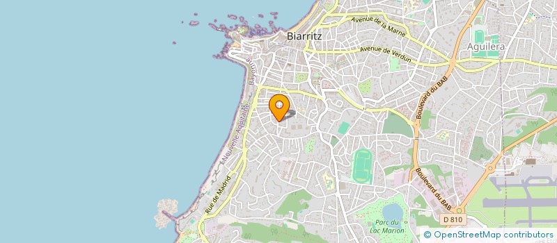 localisation de l'entreprise SCI D ALSACE ET DU GOLF à BIARRITZ