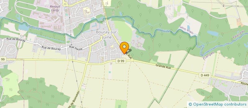 localisation de l'entreprise SCI D'ALSACE LORRAINE  BOURAY-SUR-JUINE