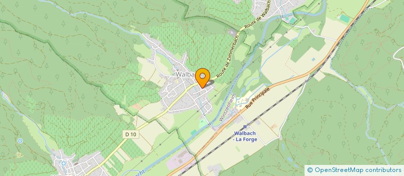 localisation de l'entreprise SCI D'ALULI  WALBACH