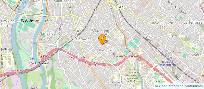 localisation de l'entreprise SCI D'AMAGNY  TOULOUSE