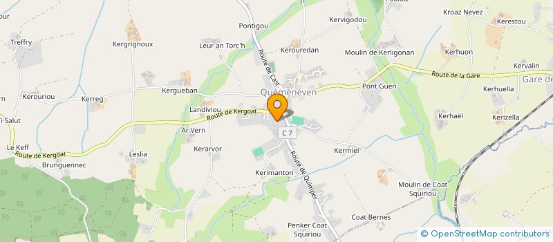 localisation de l'entreprise SCI D'AMANS  QUEMENEVEN