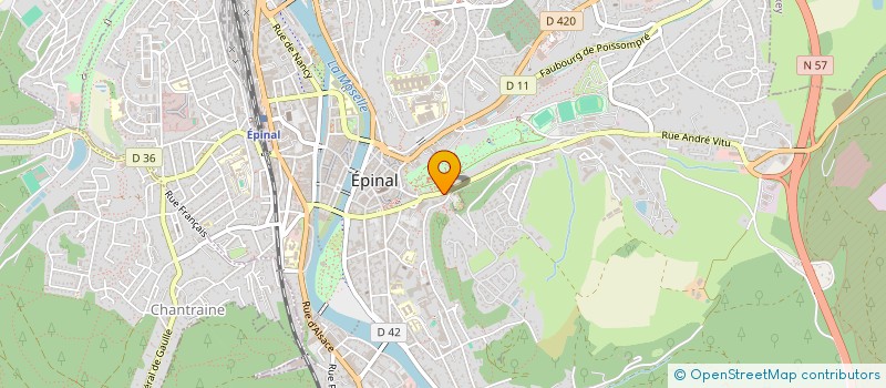 localisation de l'entreprise SCI D AMBRAIL à EPINAL