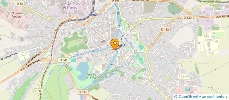 localisation de l'entreprise SCI D'AMBROISE à VERDUN