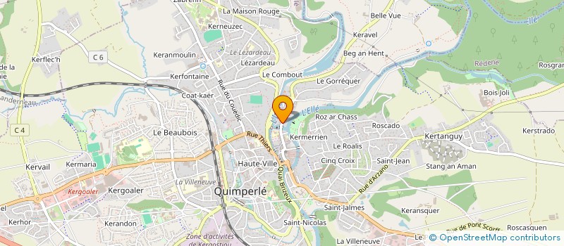 localisation de l'entreprise SCI D ANAUROT  QUIMPERLE