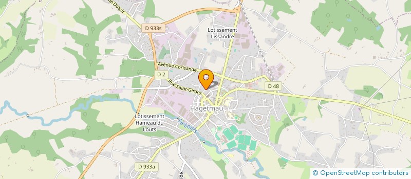 localisation de l'entreprise SCI D AND D  HAGETMAU