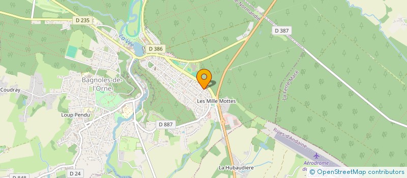 localisation de l'entreprise SCI D ANDAINES à BAGNOLES-DE-L'ORNE-NORMANDIE