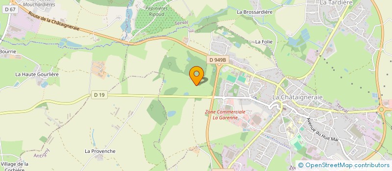 localisation de l'entreprise SCI D ANDIGNE DE BEAUREGARD  LA CHATAIGNERAIE