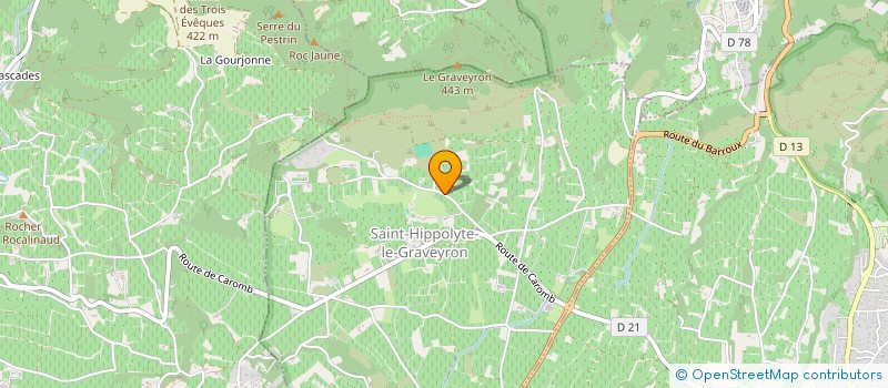 localisation de l'entreprise SCI D'ANGELE  SAINT-HIPPOLYTE-LE-GRAVEYRON