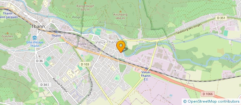 localisation de l'entreprise SCI D'ANGELO  VIEUX-THANN