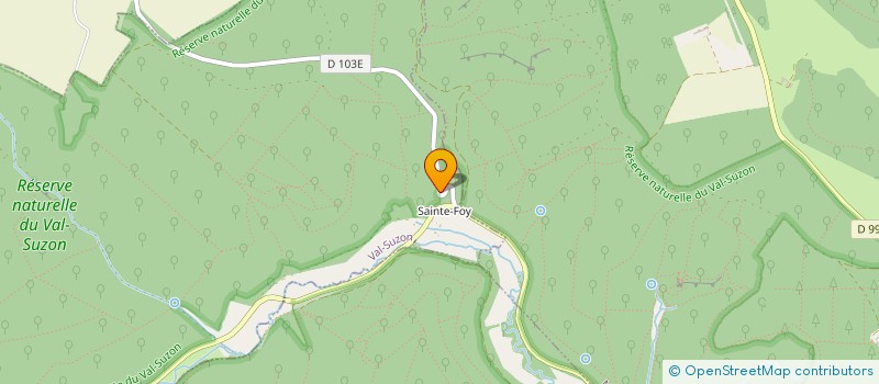 localisation de l'entreprise SCI D'ANGLEMONT  VAL-SUZON