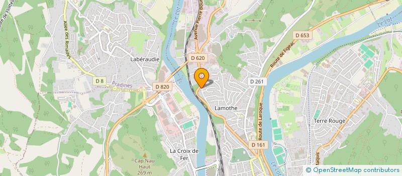 localisation de l'entreprise SCI D'ANGOR  CAHORS