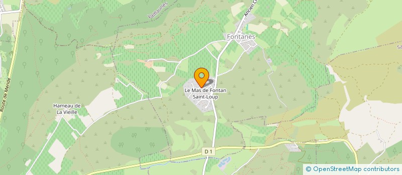 localisation de l'entreprise SCI D'ANJEAN  FONTANES