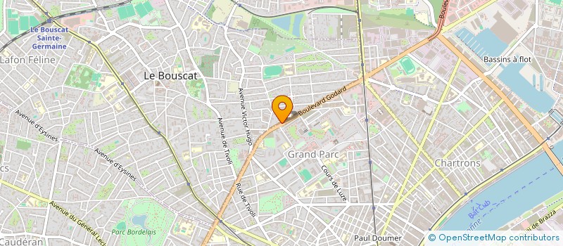 localisation de l'entreprise SCI D ANJOU  LE BOUSCAT