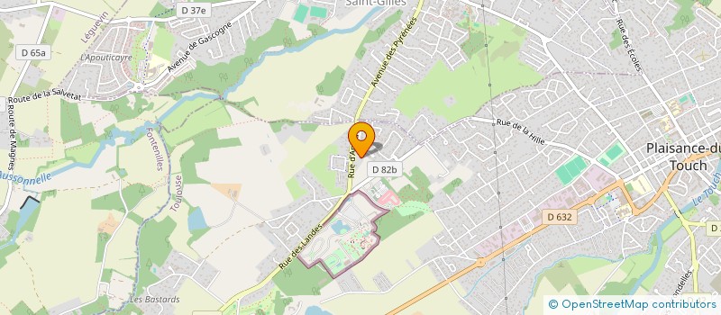 localisation de l'entreprise SCI D'ANJOU  PLAISANCE-DU-TOUCH