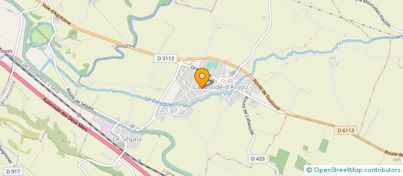 localisation de l'entreprise SCI D'ANJOU  LABASTIDE-D'ANJOU