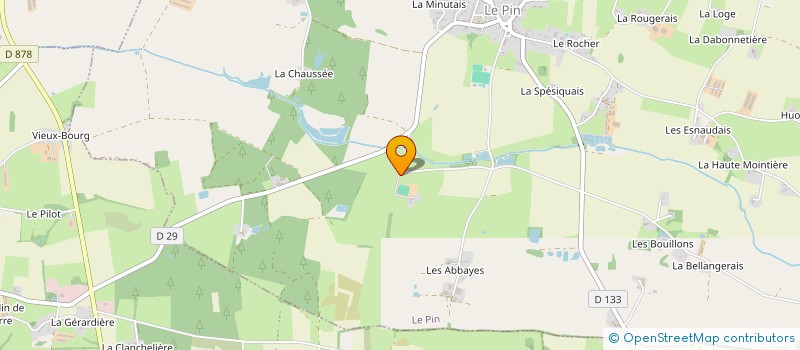 localisation de l'entreprise SCI D'ANJOU à LE PIN