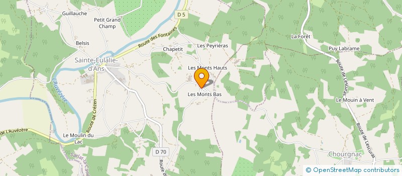 localisation de l'entreprise SCI D ANS  SAINTE EULALIE D'ANS